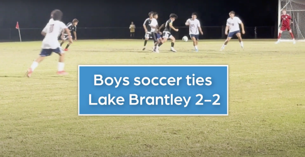 Boys soccer ties Lake Brantley 2-2